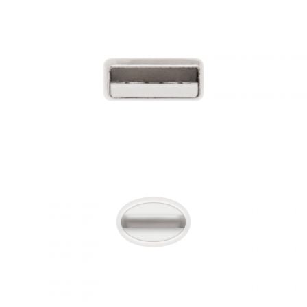Cable usb 2.0 lightning nanocable 10.10.0400/ usb macho - lightning macho/ 50 cm/ blanco