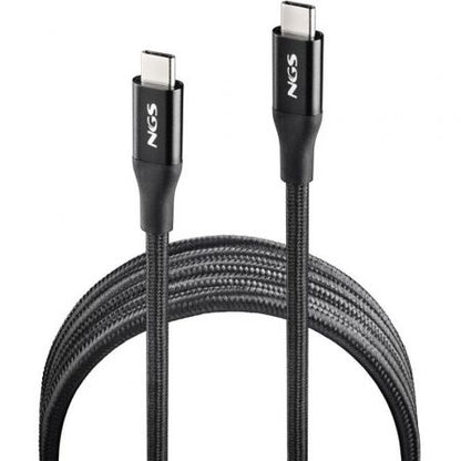 Cable usb 4.0 tipo-c ngs knot/ usb tipo-c macho - usb tipo-c macho/ hasta 240w/ 40gbps/ 2m/ negro