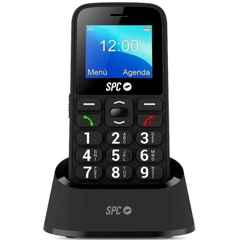 Teléfono Móvil SPC Fortune 2 4G para Personas Mayores/ Negro