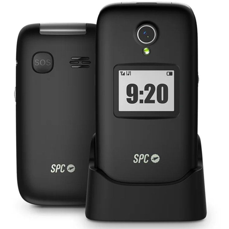 Teléfono Móvil SPC Polaris para Personas Mayores/ 4G/ Negro