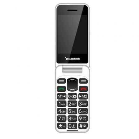 Teléfono Móvil Sunstech CELT25BL para Personas Mayores/ Azul
