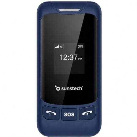 Teléfono Móvil Sunstech CELT26 para Personas Mayores/ Azul