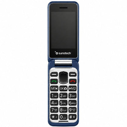 Teléfono Móvil Sunstech CELT26 para Personas Mayores/ Azul