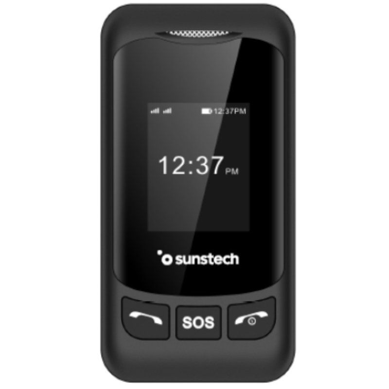 Teléfono Móvil Sunstech CELT26 para Personas Mayores/ Negro
