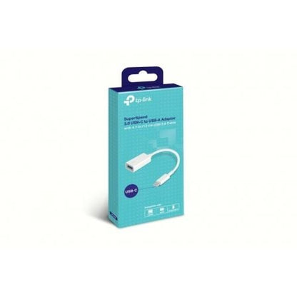 Cable usb 2.0 tp-link uc400/ usb tipo-c macho - usb hembra/ 10cm/ blanco