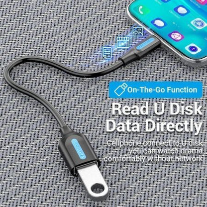 Adaptador usb 3.1 tipo-c vention ccvbb/ usb tipo-c macho - usb hembra