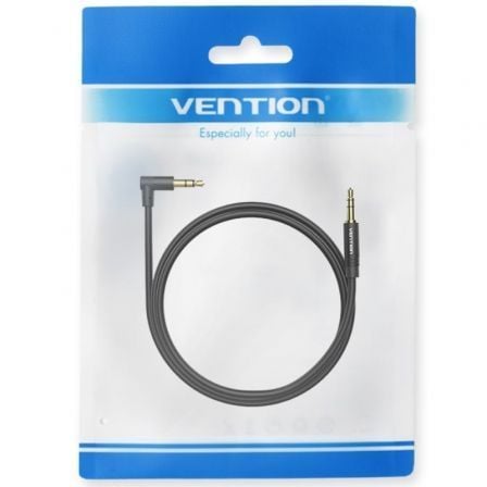 Cable estéreo vention bakbf-t/ jack 3.5 macho - jack 3.5 macho/ 1m/ negro