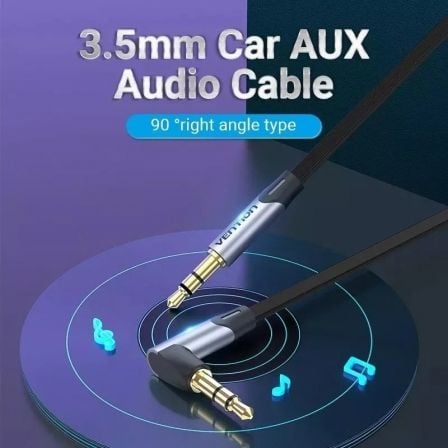 Cable estéreo vention banhh/ jack 3.5 macho - jack 3.5 macho/ 2m/ gris