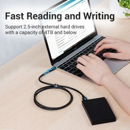 Cable usb 3.0 vention cqabd/ microusb macho - usb tipo-c macho/ 5gbps/ 50cm/ negro