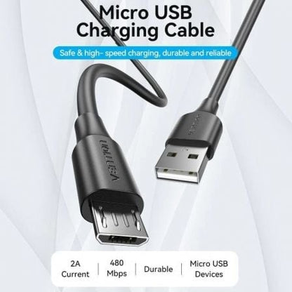 Cable usb 2.0 vention ctibf/ usb macho - microusb macho/ 480mbps/ 1m/ negro