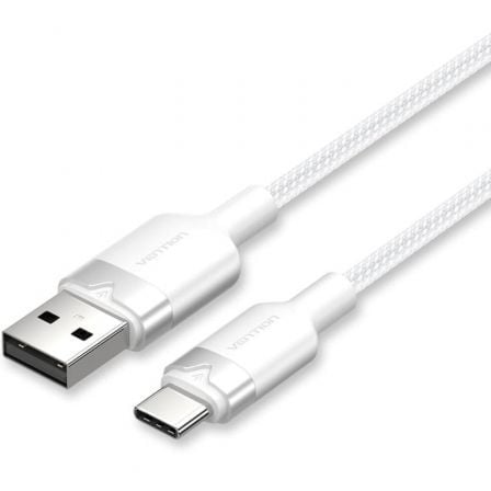 Cable usb 2.0 tipo-c vention ctnwh/ usb tipo-c macho - usb macho/ hasta 60w/ 480mbps/ 2m/ blanco