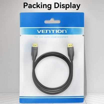 Cable displayport 1.4 8k vention hcdbi/ displayport macho - displayport macho/ 3m/ negro