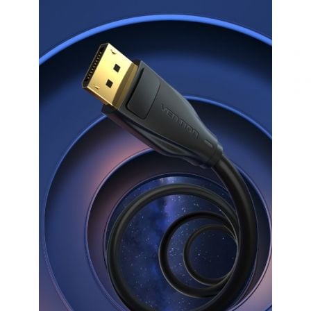 Cable displayport 1.4 8k vention hcdbl/ displayport macho - displayport macho/ 10m/ negro