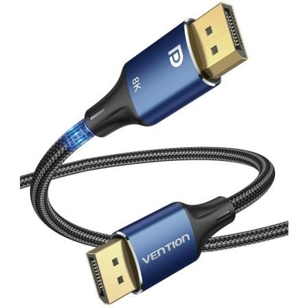 Cable displayport 1.4 8k vention hcelg/ displayport macho - displayport macho/ 1.5m/ azul