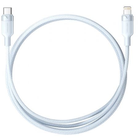 Cable usb tipo-c lightning vention lalsf/ usb tipo-c macho - lightning macho/ 27w/ 480mbps/ 1m/ azul