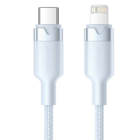 Cable usb tipo-c lightning vention lalsf/ usb tipo-c macho - lightning macho/ 27w/ 480mbps/ 1m/ azul