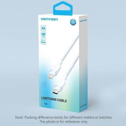 Cable usb tipo-c lightning vention lalsh/ usb tipo-c macho - lightning macho/ 27w/ 480mbps/ 2m/ azul