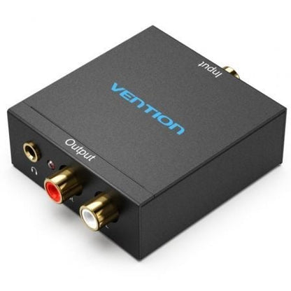 Convertidor de audio vention bdfb0-eu/ entrada toslink y rca/ salida 2x rca