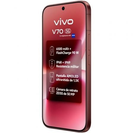 Smartphone Vivo V70 8GB/ 512GB/ 6.59"/ 5G/ Marrón