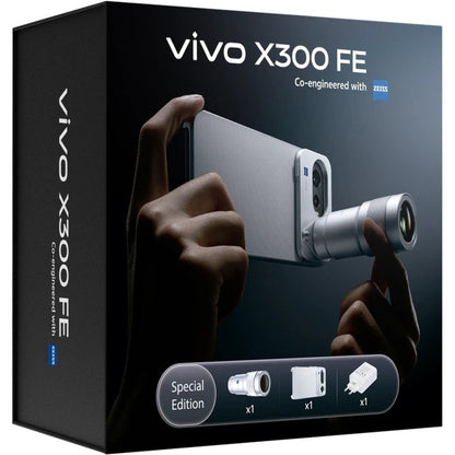 Smartphone Vivo X300 FE 12GB/ 512GB/ 6.31"/ 5G/ Negro/ Incluye Extensor Teleobjetivo