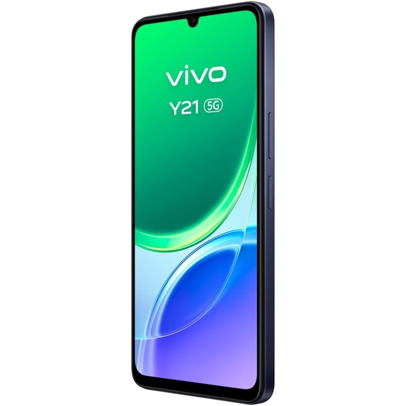 Smartphone Vivo Y21 4GB/ 256GB/ 6.74"/ 5G/ Negro/ Incluye Cargador + Auriculares