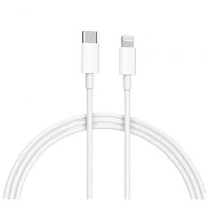 Cable usb 2.0 tipo-c lightning xiaomi bhr4421gl/ usb tipo-c macho - lightning macho/ hasta 18w/ 480mbps/ 1m/ blanco