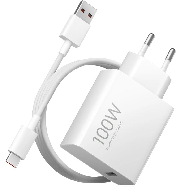 Cargador de Pared Xiaomi 100W Charging Combo (Type-A)/ 1xUSB + Cable USB Tipo-C/ 100W