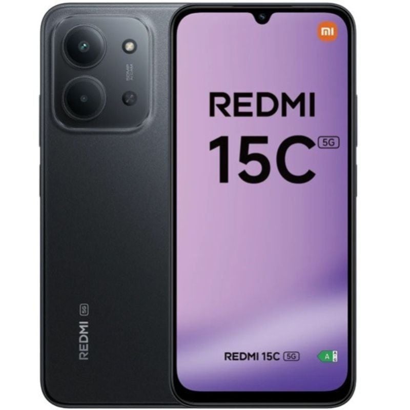 Smartphone Xiaomi Redmi 15C 4GB/ 256GB/ 6.9"/ 5G/ Negro